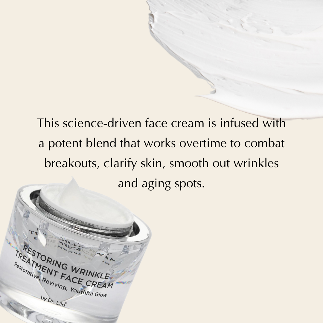 Wrinkle Treatment Cream for Mature, Reactive Skin – Peptides & CoQ10, Hypoallergenic