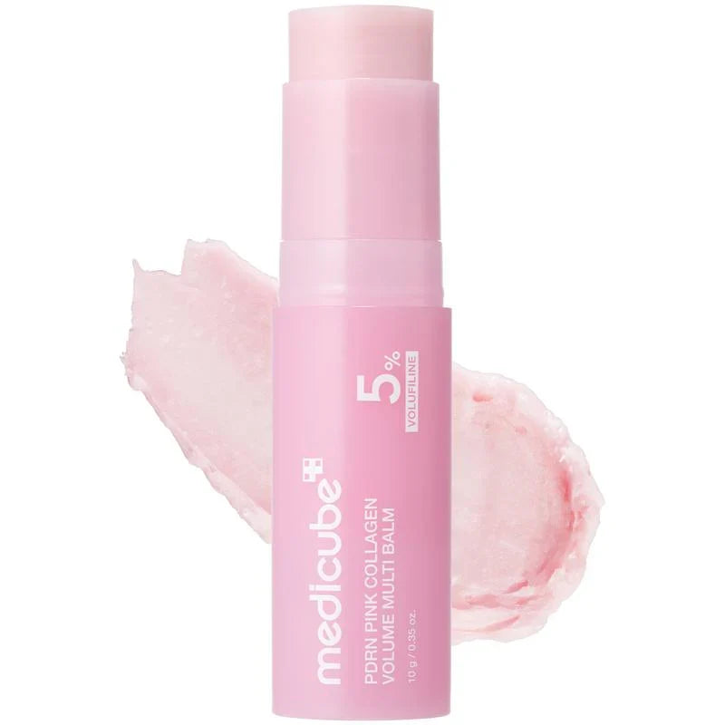 Medicube [NEW] PDRN Pink Collagen Volume Multi Balm | All In One Volufiline, PDRN, NAD Stick for Youthful-Looking, Helping Look of Fine Lines, Firming Care, Anti-Aging Care | For Under-Eyes, Neck, Forehead, Smile Lines, Lip Care | Korean Skincare