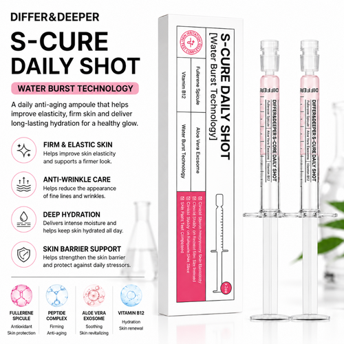 DIFFER&DEEPER S-Cure Daily Shot [Water Burst Technology] (2.5ml x 2)